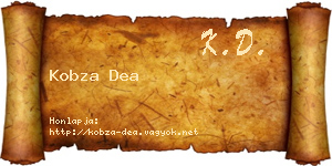 Kobza Dea névjegykártya